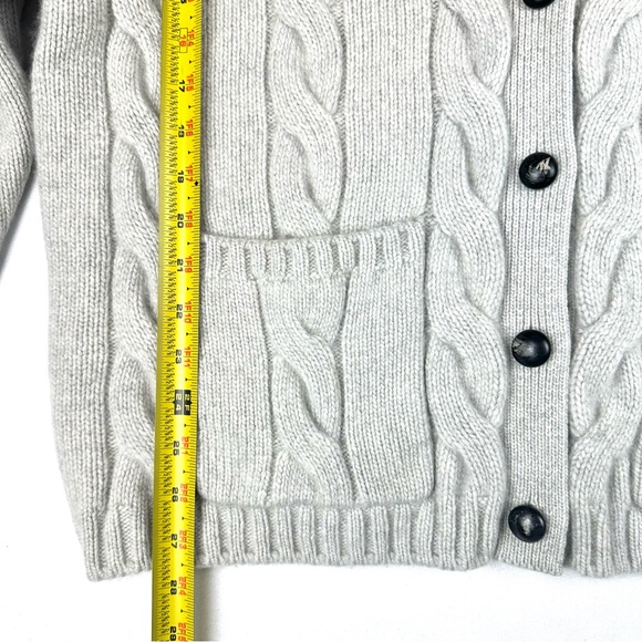 Quince Baby Cashmere Cable Cardigan Pearled Ivory Luxury Minimalist Neutral - Picture 10 of 10